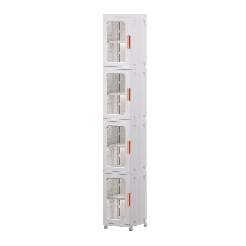 PROCHEF - Carro Armario Plástico 4 niveles 25x29x166 cm.
