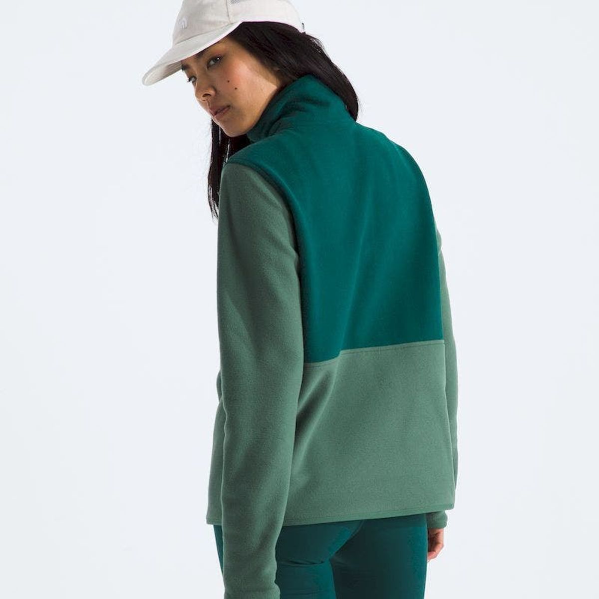 THE NORTH FACE - Polar Glacier 1/2 Snap Mujer - Verde