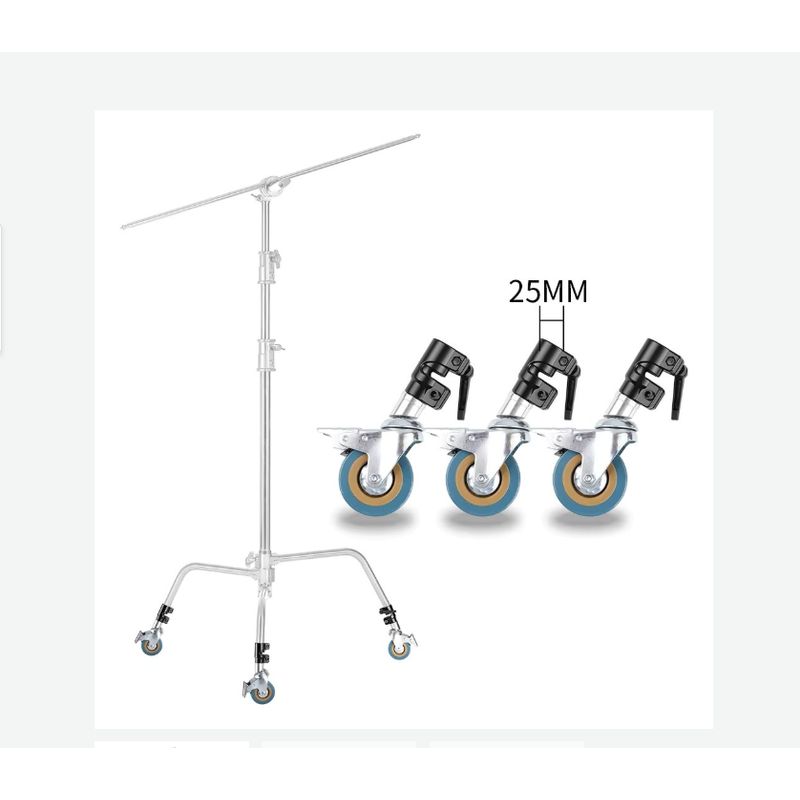 GENERICO - KIT 3 RUEDAS PARA C-STAND 25MM