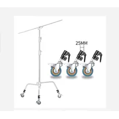 GENERICO - KIT 3 RUEDAS PARA C-STAND 25MM