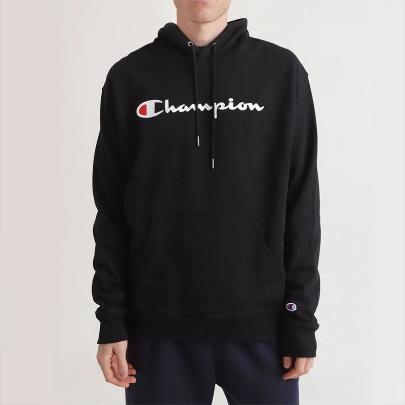 CHAMPION - Poleron Hombre Hoodie Champion Negro