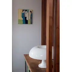 GENERICO - Lampara forma Hongo blanca de mesa