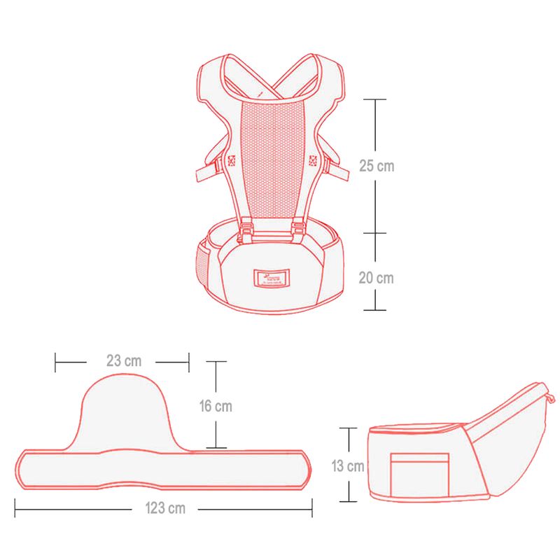 GENERICO - Portabebe Cangurera Mochila Canguro Arnes De Paseo para Bebe