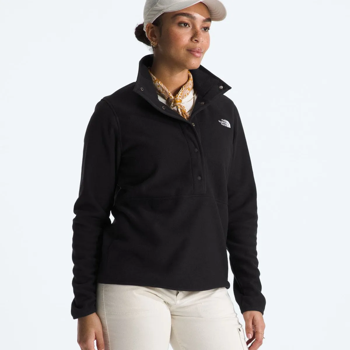 THE NORTH FACE - Polar Glacier 1/2 Snap Mujer - Negro