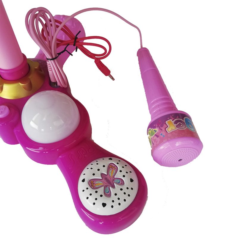 GENERICO - Microfono Pedestal Juguete Mp3 Luces Infantil Juguete Niños
