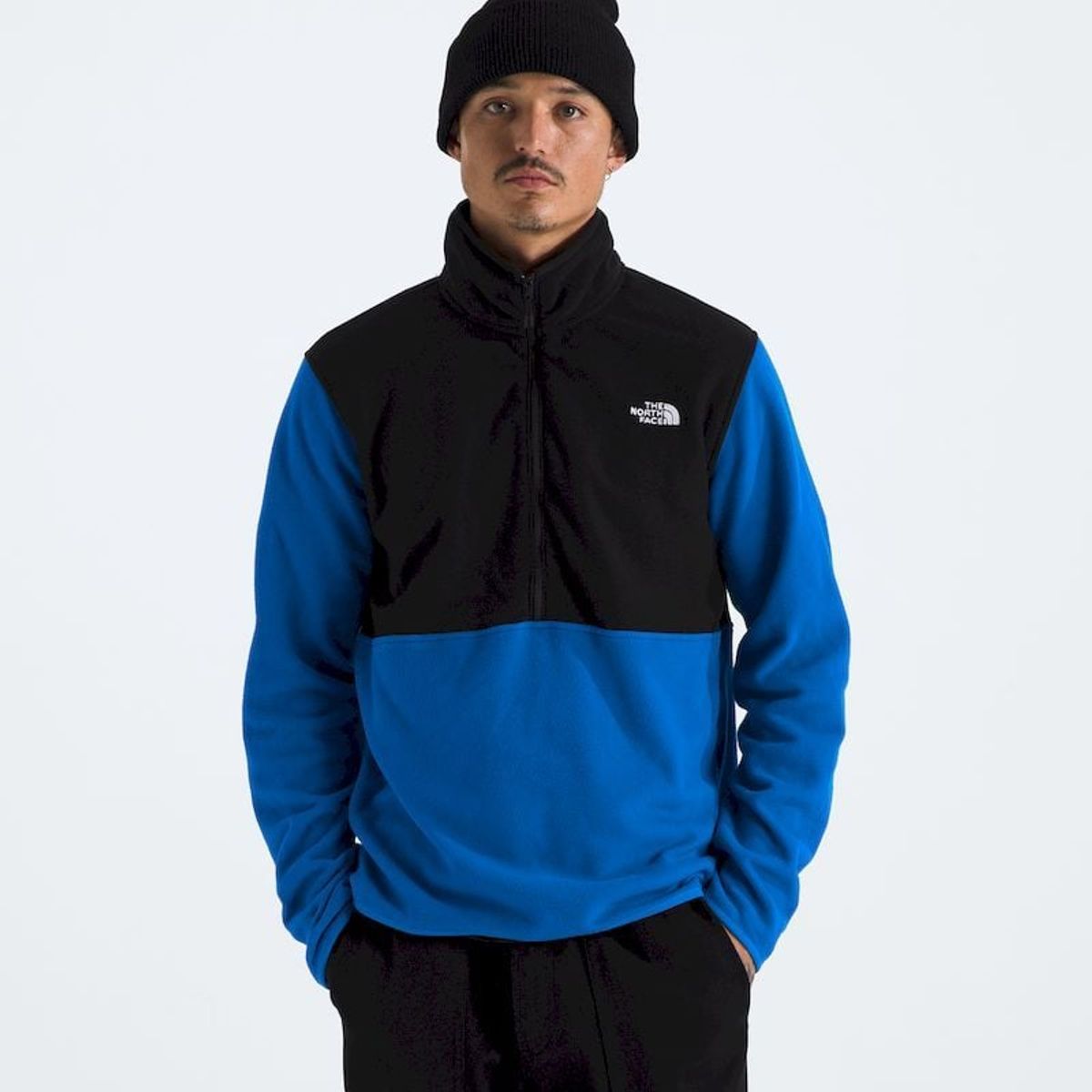 THE NORTH FACE - Polar Glacier 1/2 Zip Hombre Azul-Negro