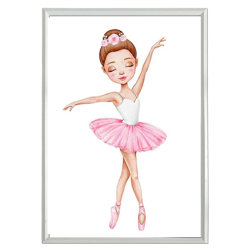 DECORACION CREATIVA - Set 3 Cuadro Infantil Niñas Ballet