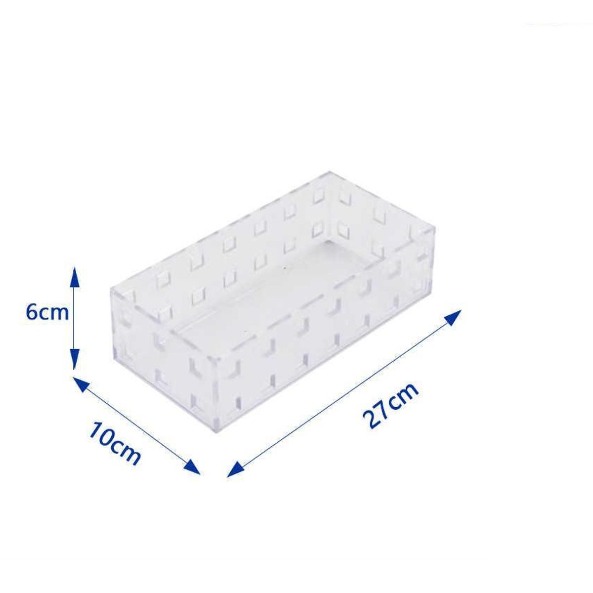 GENERICO - Pack 6 Caja Organizadora Plástica
