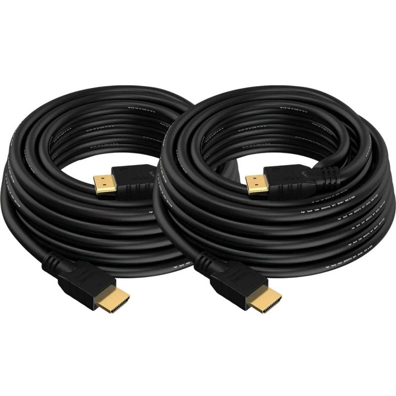 GENERICO - Pack 2 Cable HDMI 8K 5 Metros Ultra HD V2.1 Alta Velocidad.