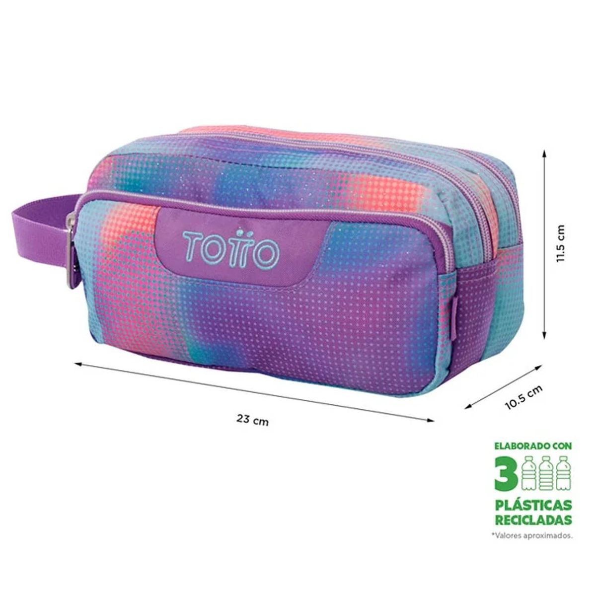 GENERICO - Estuche Totto Agapec Glitter Multiuso