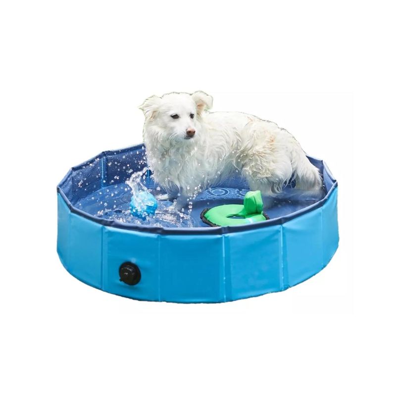 GENERICO - Piscina Plegable 120x30cm Para Perros Mascotas