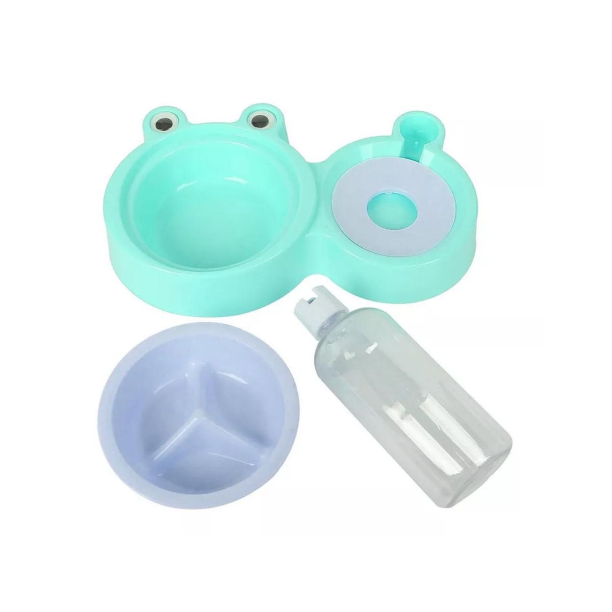 GENERICO - Plato 2 En 1 Comida Lenta Y Agua Perros Gatos Mascotas