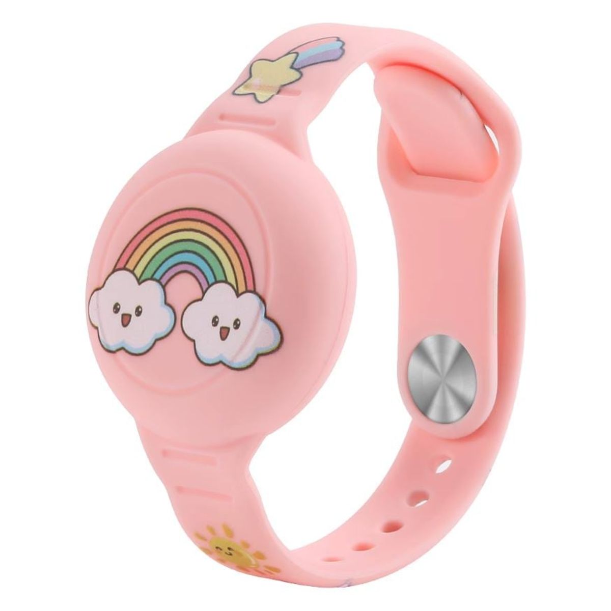 GENERICO - Pulsera Impermeable Para Airtag Niños Cartoon Arcoiris