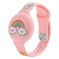 Pulsera Impermeable Para Airtag Niños Cartoon Arcoiris