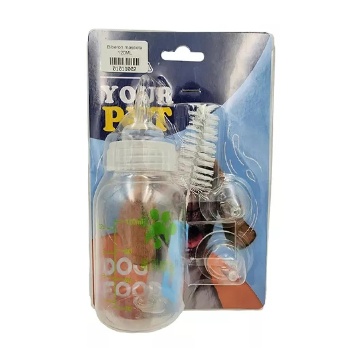 GENERICO - Mamadera Biberon Tetero Para Perros Y Gatos Mascotas 120ml