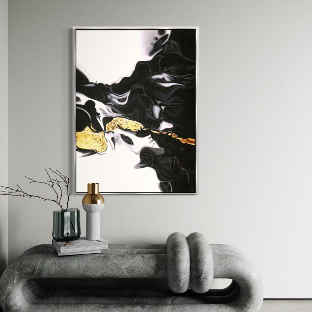 GENERICO - Cuadro decorativo abstracto 120 x 90