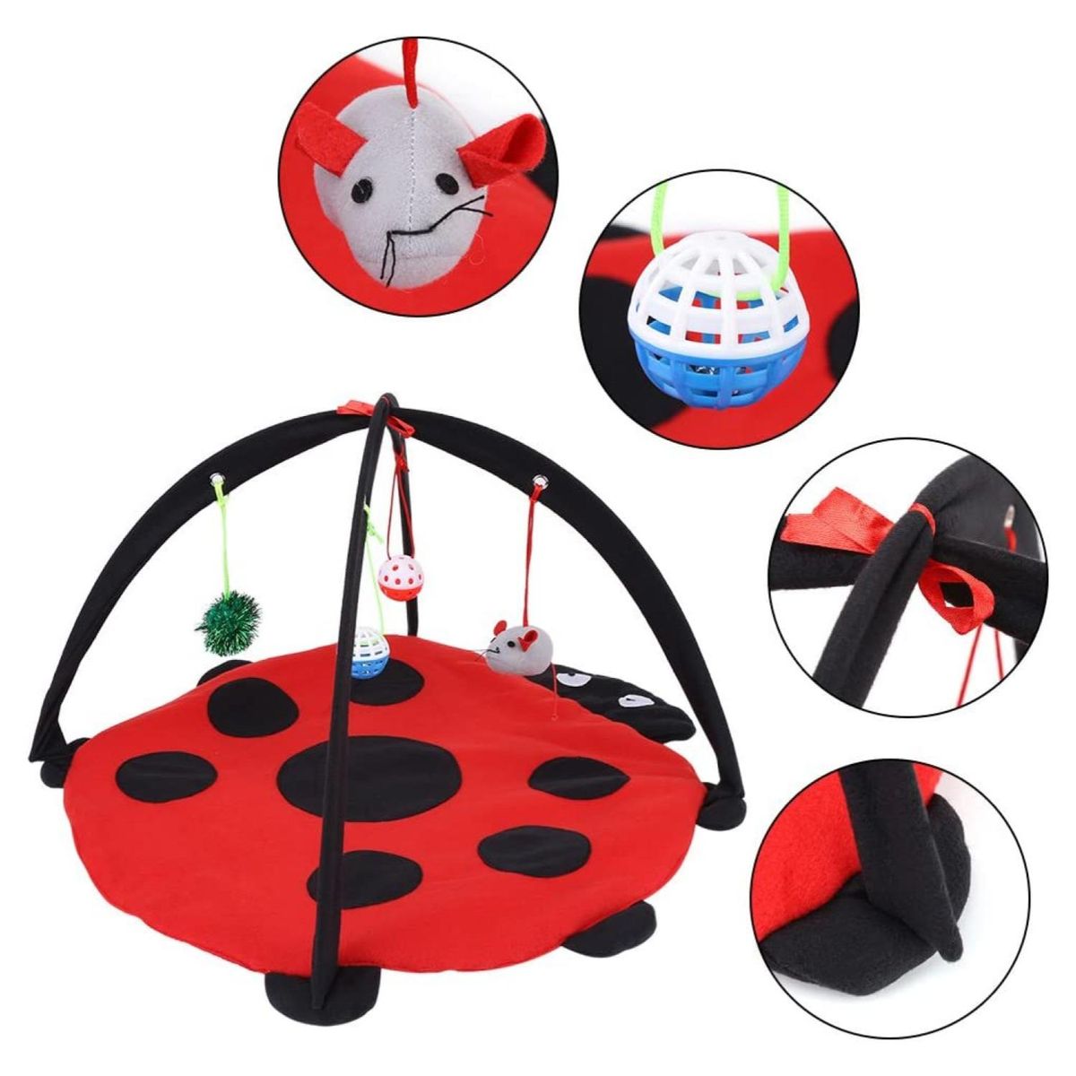 GENERICO - Alfombra Interactiva Juguetes Colgantes Gatos Mascotas