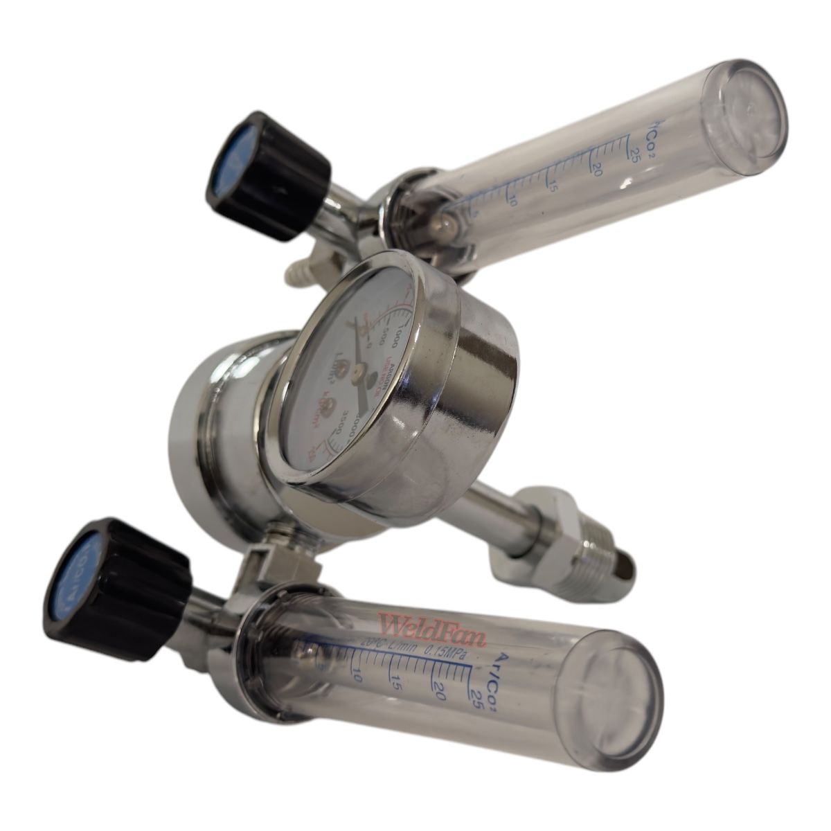 GENERICO - Flujometro De Argón Doble Regulador Argón y Mezcla