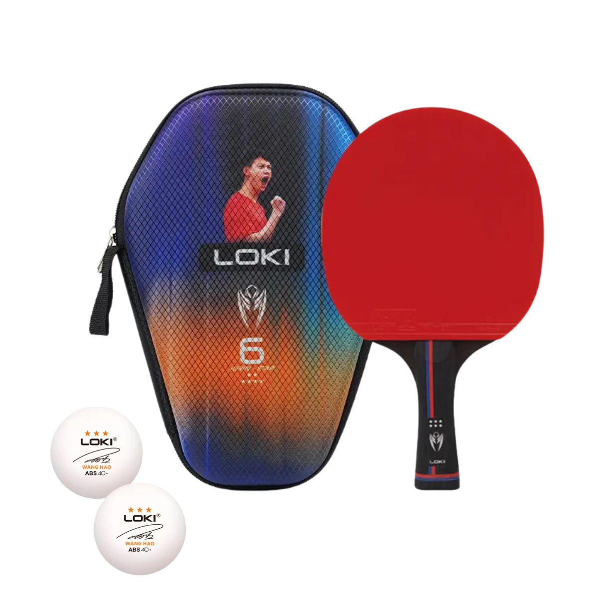LOKI - Paleta De Ping Pong Loki 6 Estrellas K6Pro Lapicero