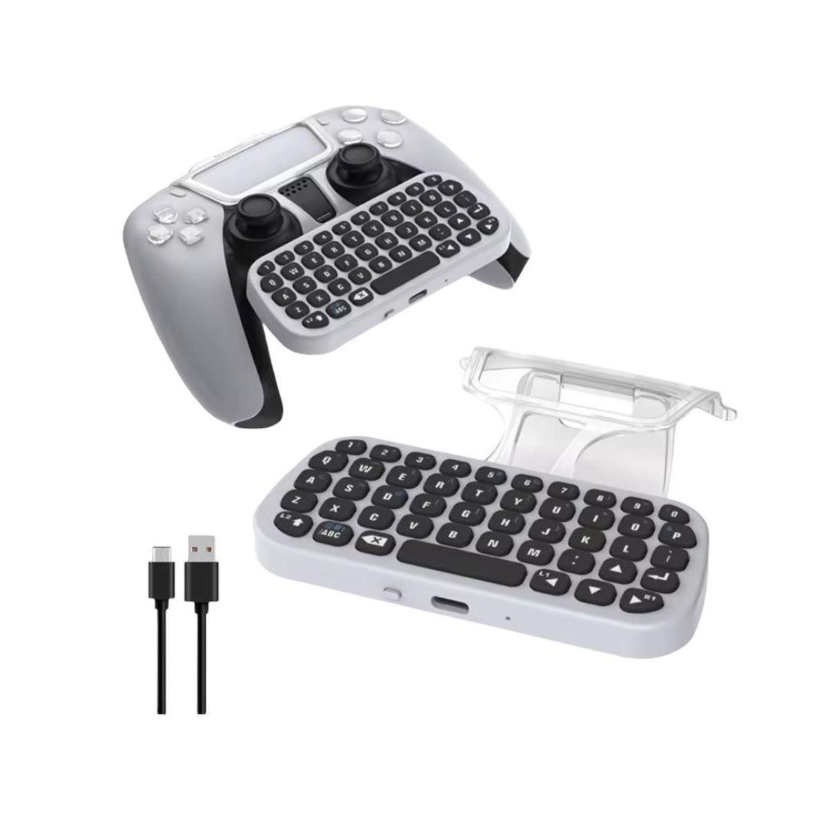 DOBE - Teclado Inalámbrico DOBE Compatible con Control de PS5 PlayStation 5