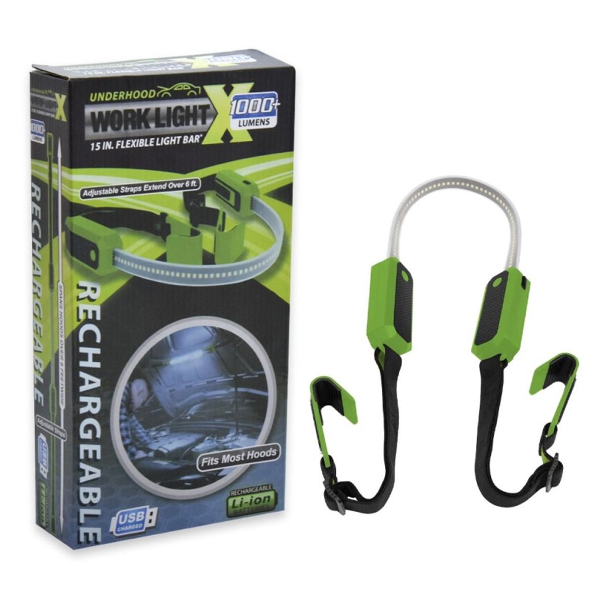 GENERICO - Barra Led Recargable Capot Auto Luz De Trabajo Emergencia