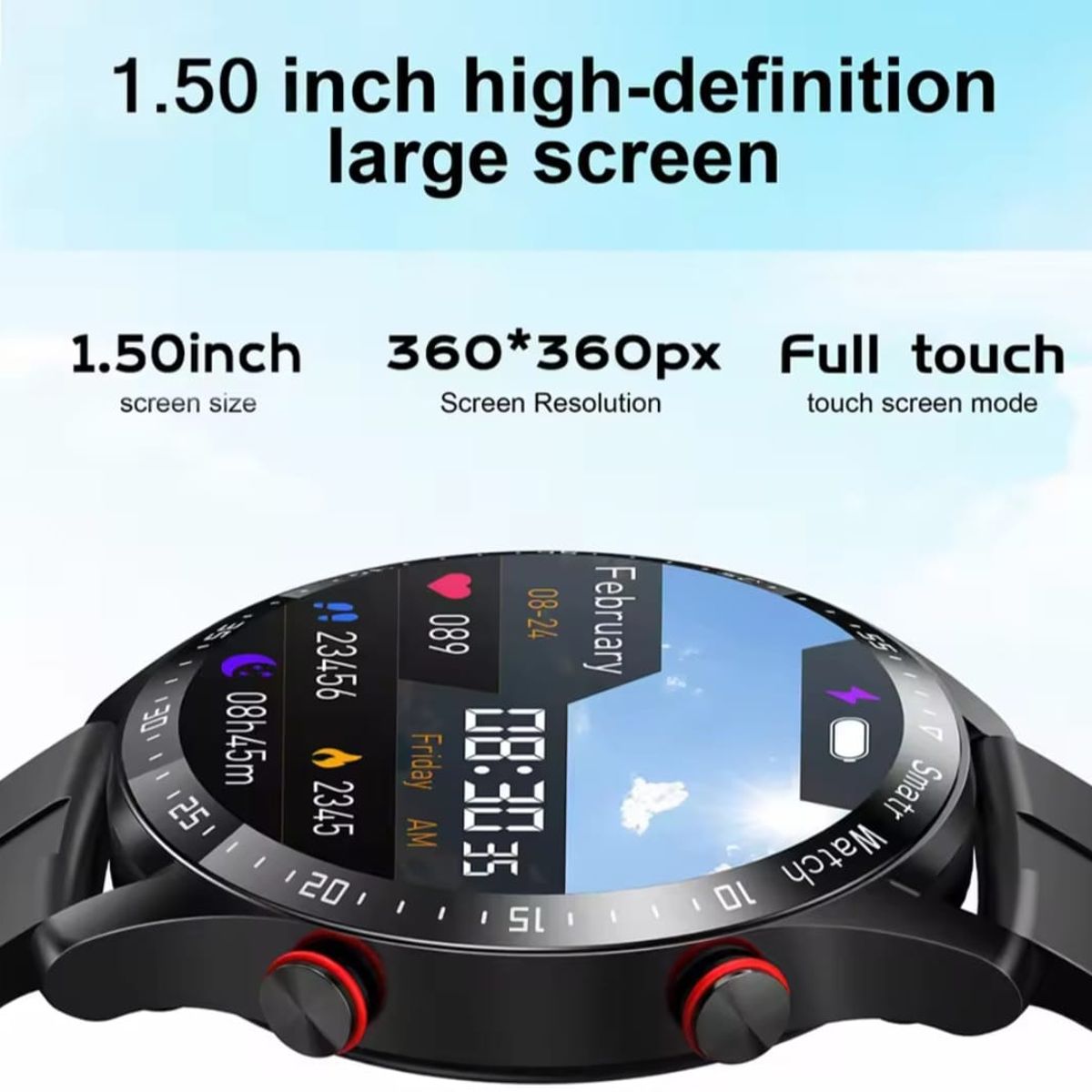 GENERICO - Smartwatch deportivo Hw20 correa de Acero Plateado