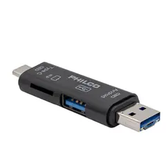 PHILCO - LECTOR MICRO SD / USB 3 EN 1 OTG