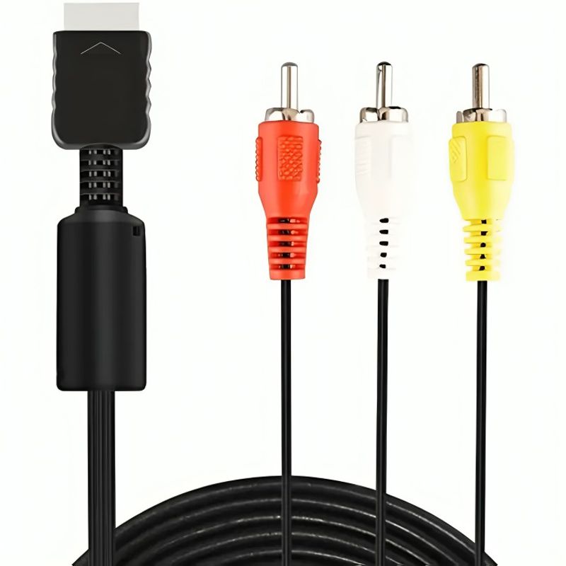 GENERICO - Cable De Audio Y Video Compuesto Compatible Con PS2