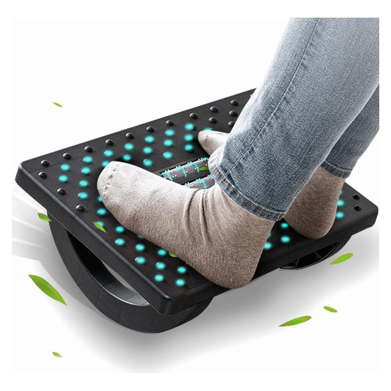 EVERSO - Reposapiés Masajeador Ergonómico Antideslizante Oficina-
