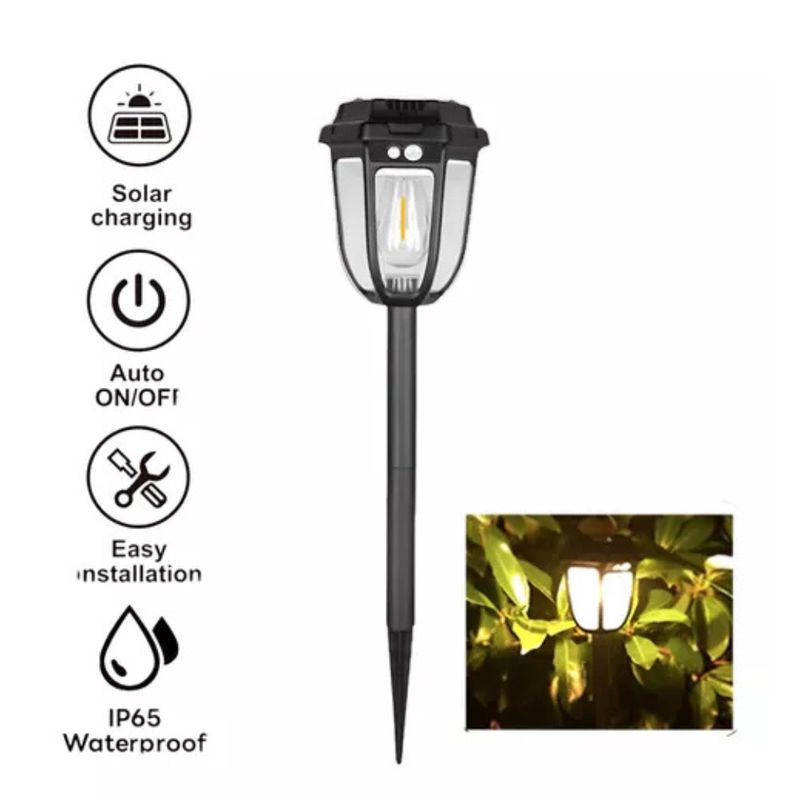 GENERICO - Estaca Solar y Colgante con Sensor de Movimiento, 50 cm