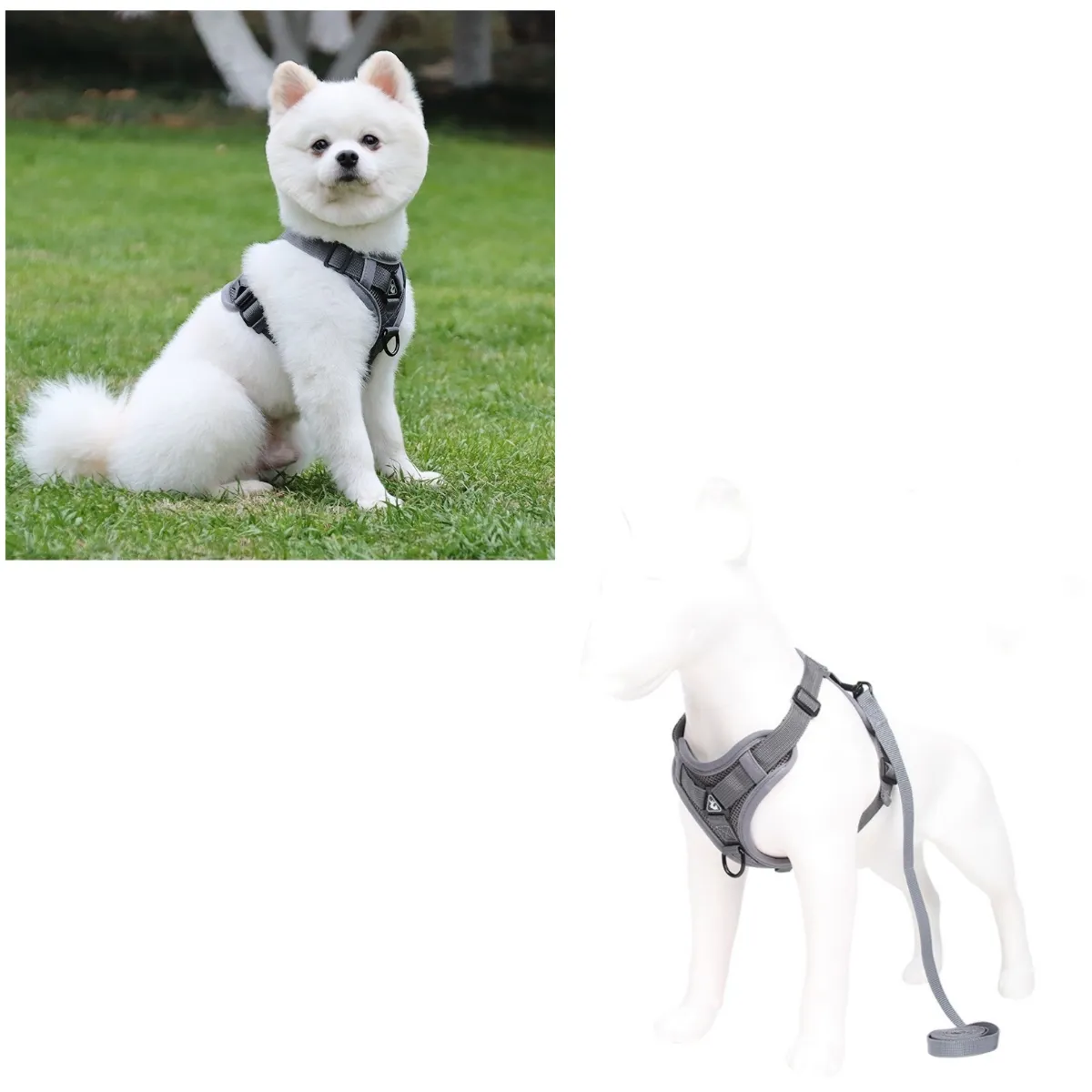 LUBABYCAS - Arnés Para Perro Ajustable Con Correa Reflectantes XL