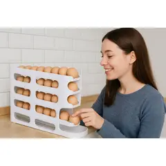 GENERICO - Organizador De Huevos Dispensador De Huevos Porta Huevos 26p