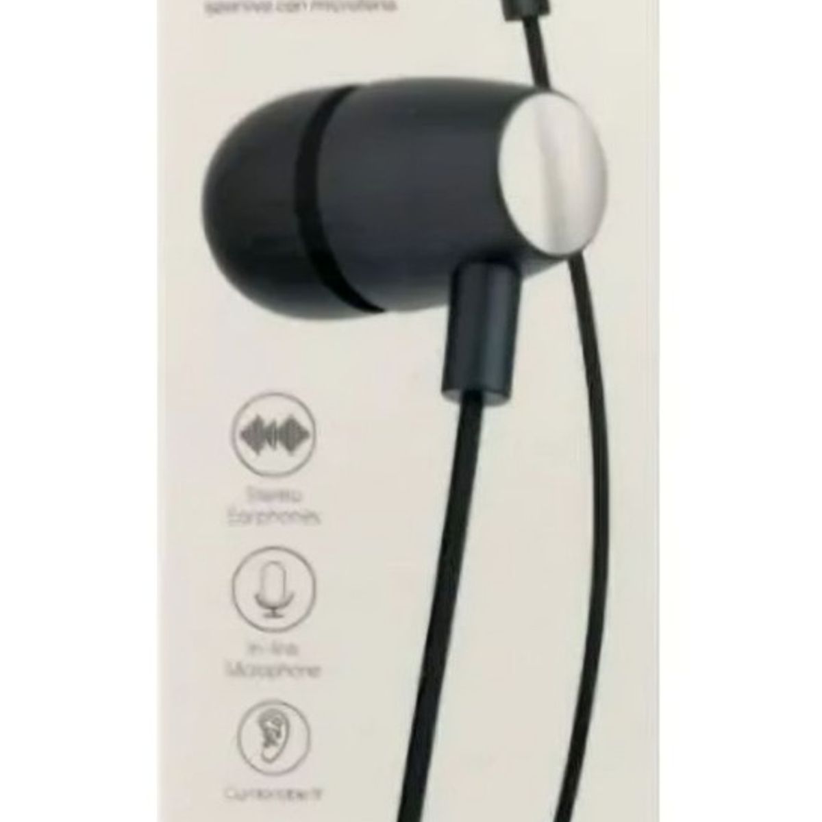 GENERICO - Audifono Stereo Earphone Con Mic C6189