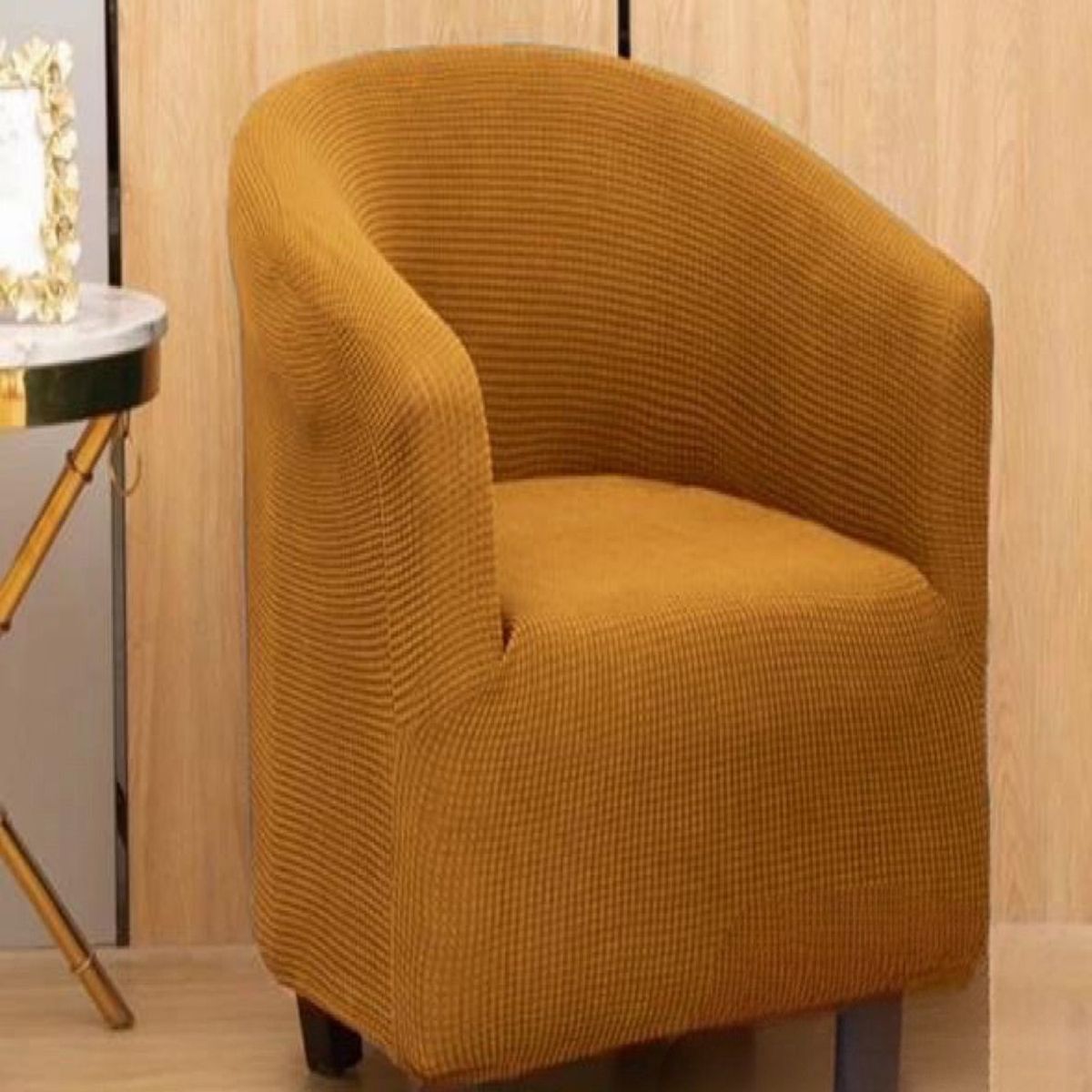 GENERICO - Funda Poltrona Sofa Texturizada Ajustable MOSTAZA