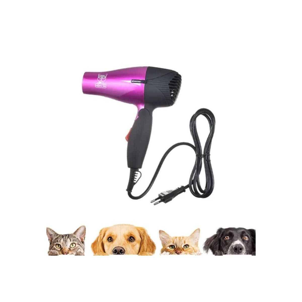 GENERICO - Secador De Pelo Portatil Rosado Perros Gatos Mascotas