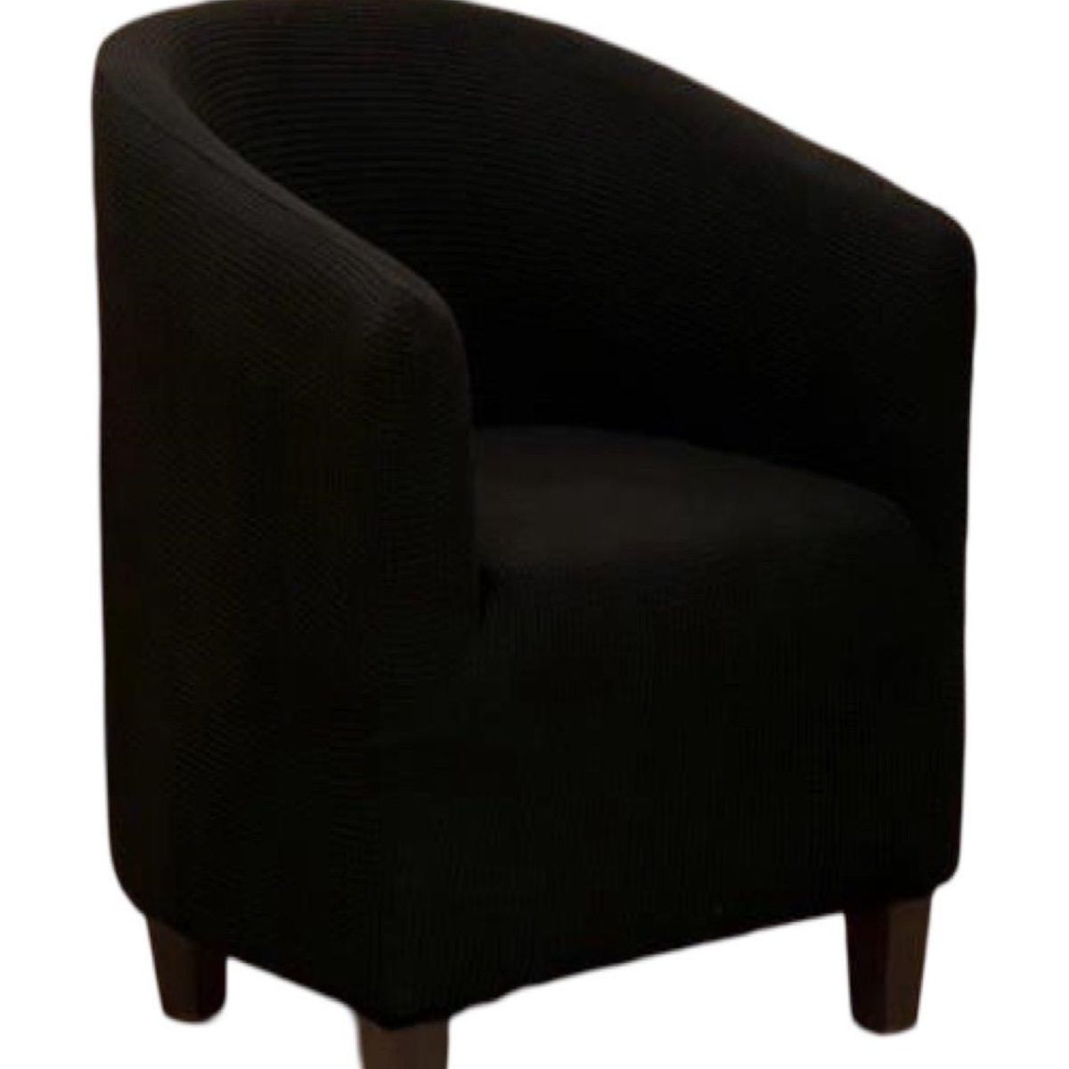 GENERICO - Juego de 2 Fundas Poltrona Sofa Texturizada Ajustable NEGRO