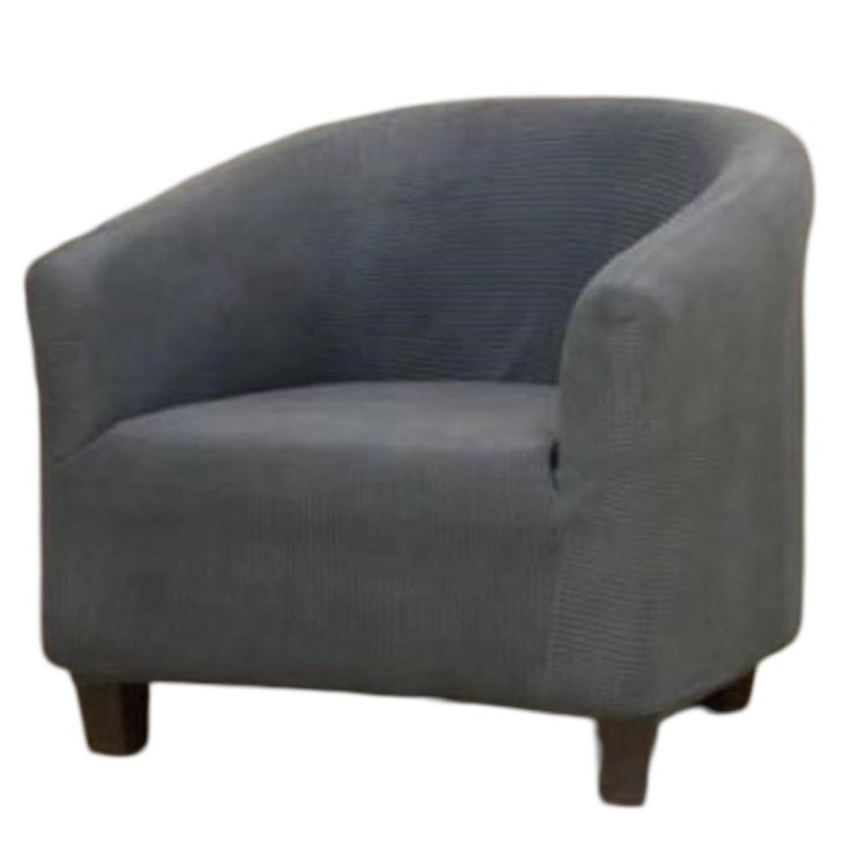 GENERICO - Juego de 2 Fundas Poltrona Sofa Texturizada Ajustable GRIS