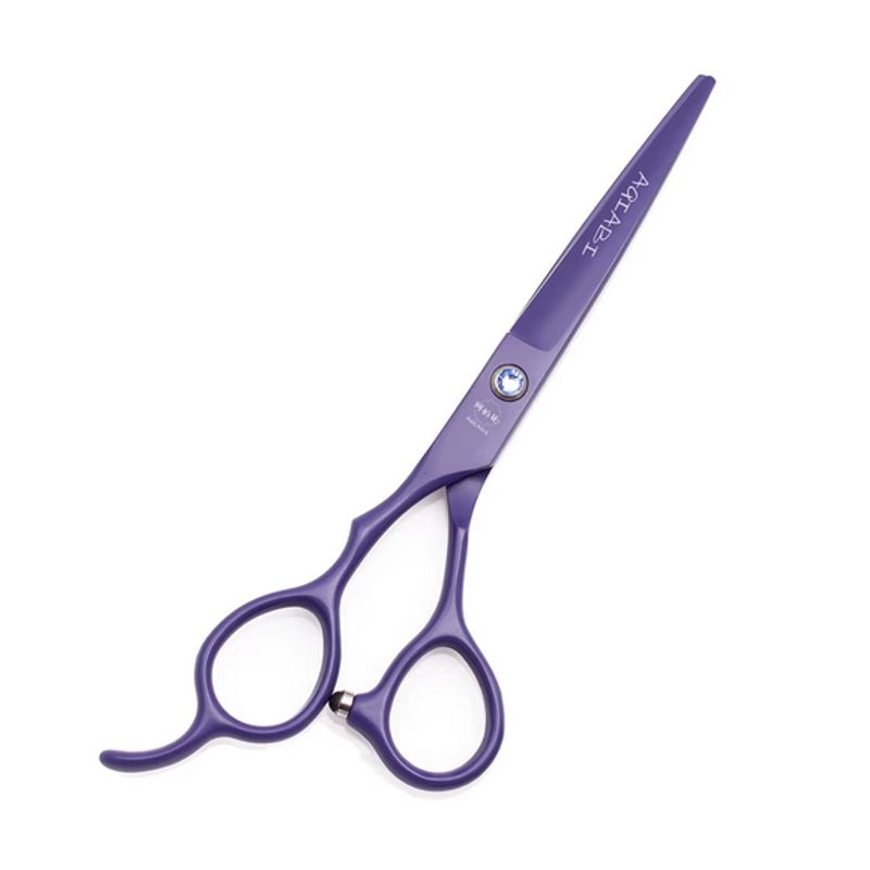 GENERICO - Set de tijeras profesionales de peluquería para zurdos color morado