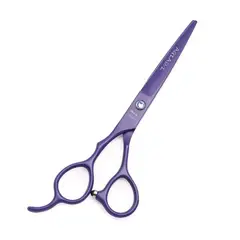 GENERICO - Set de tijeras profesionales de peluquería para zurdos color morado