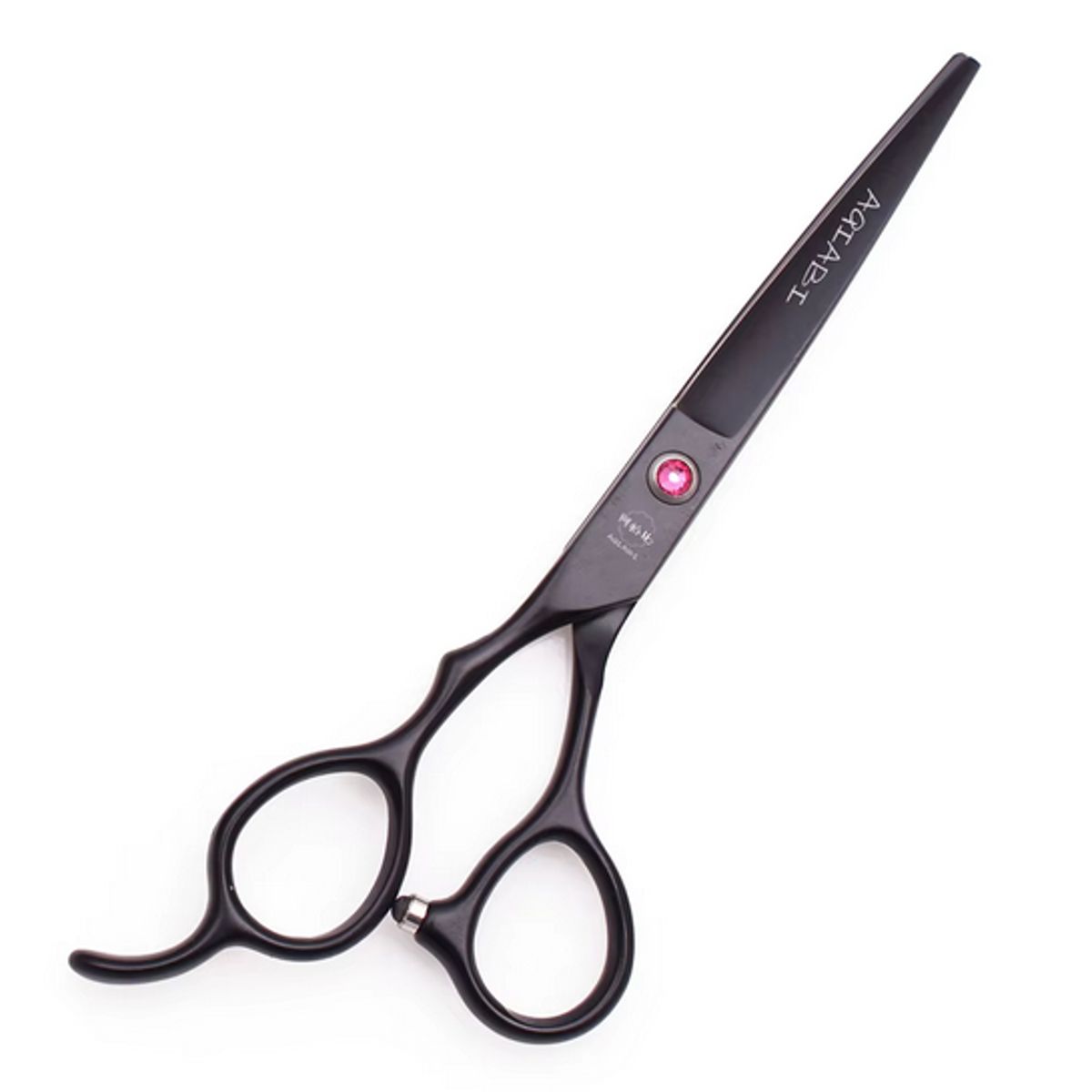 GENERICO - Set de tijeras profesionales de peluquería para zurdos color negro