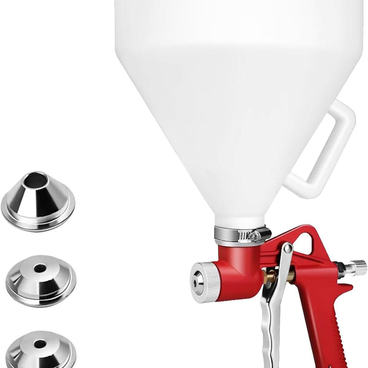 KUANGYE - Pistola Texturado Marmolina + 3 Boquillas Copón 5 Litros