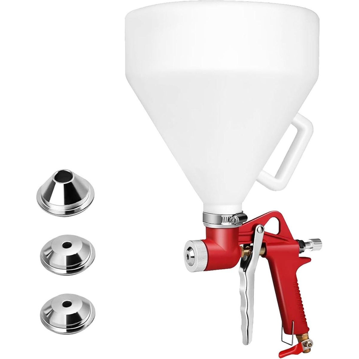 KUANGYE - Pistola Texturado Marmolina + 3 Boquillas Copón 5 Litros