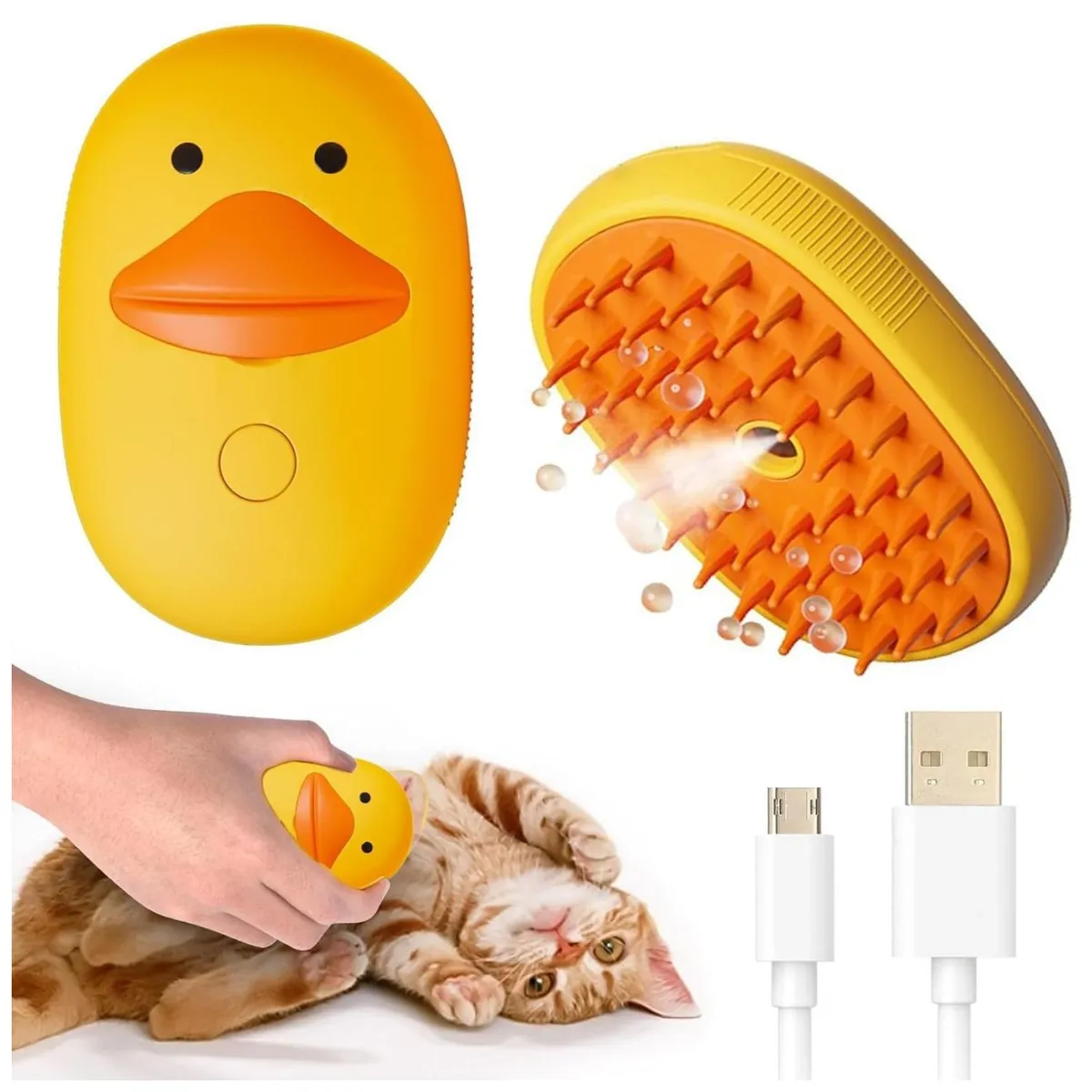 GENERICO - Cepillo Con Vapor Para Limpieza Y Masajes Para Mascotas Amar