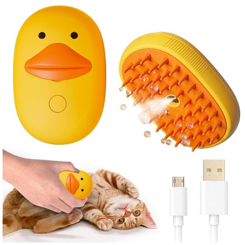 GENERICO - Cepillo Con Vapor Para Limpieza Y Masajes Para Mascotas Amar