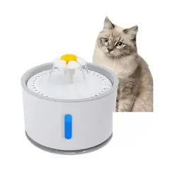 GENERICO - Bebedero Electrico 2400ml Para Mascotas Filtro Purificador