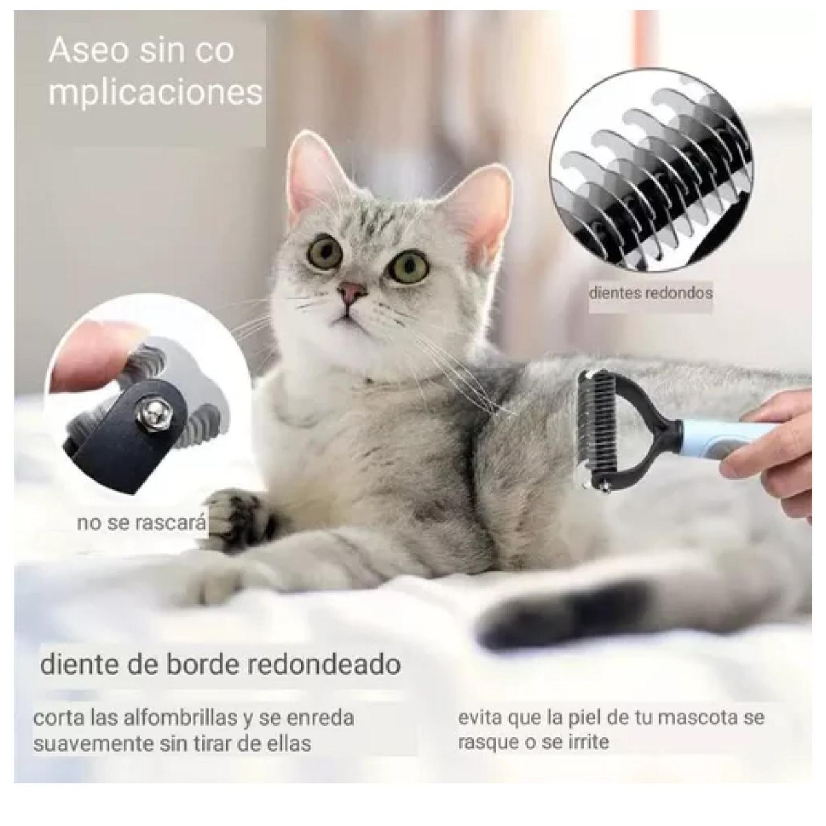 GENERICO - Pack De Limpieza Para Mascotas Corta Uñas Lima Cepillo