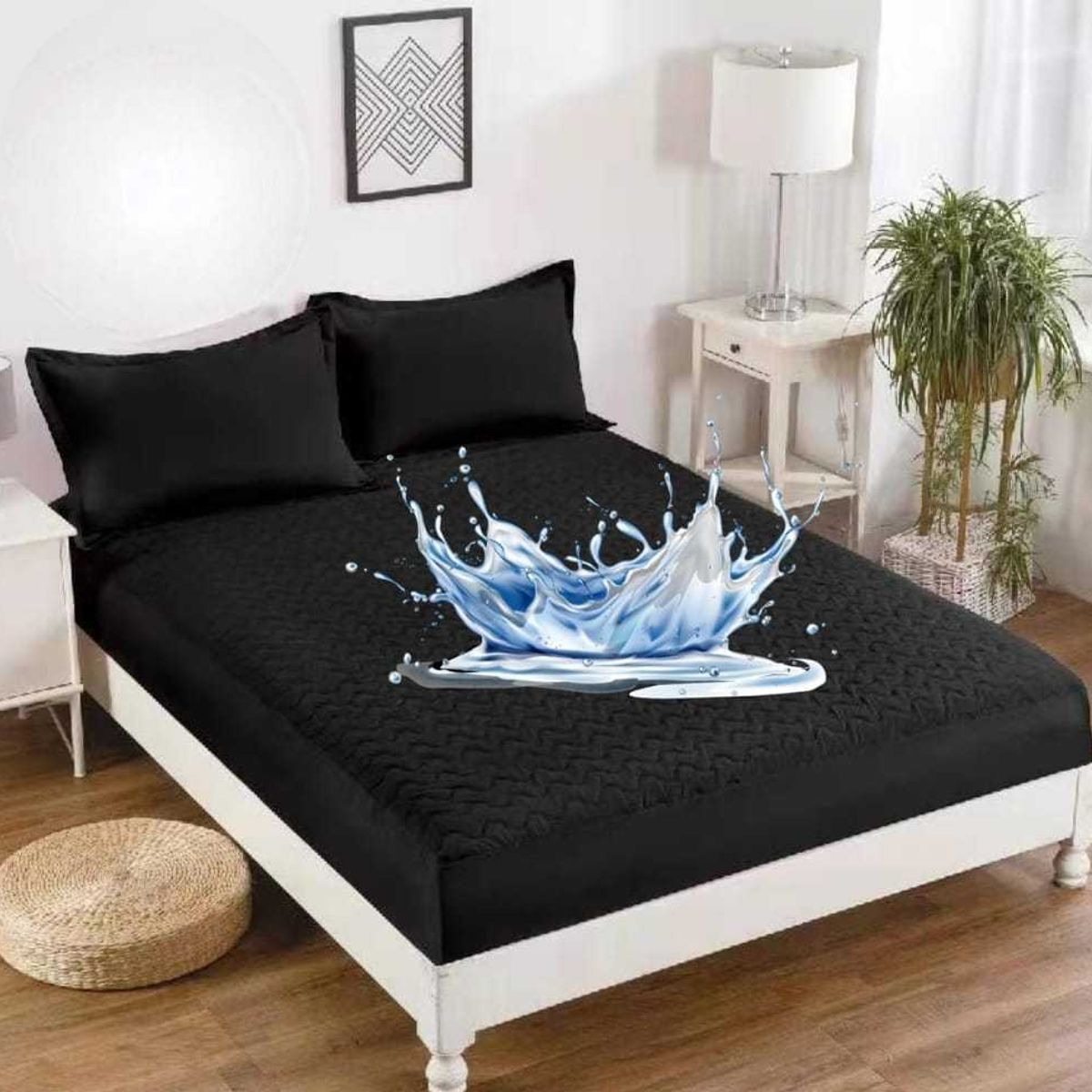 GENERICO - Protector de colchón 2 plazas IMPERMEABLE