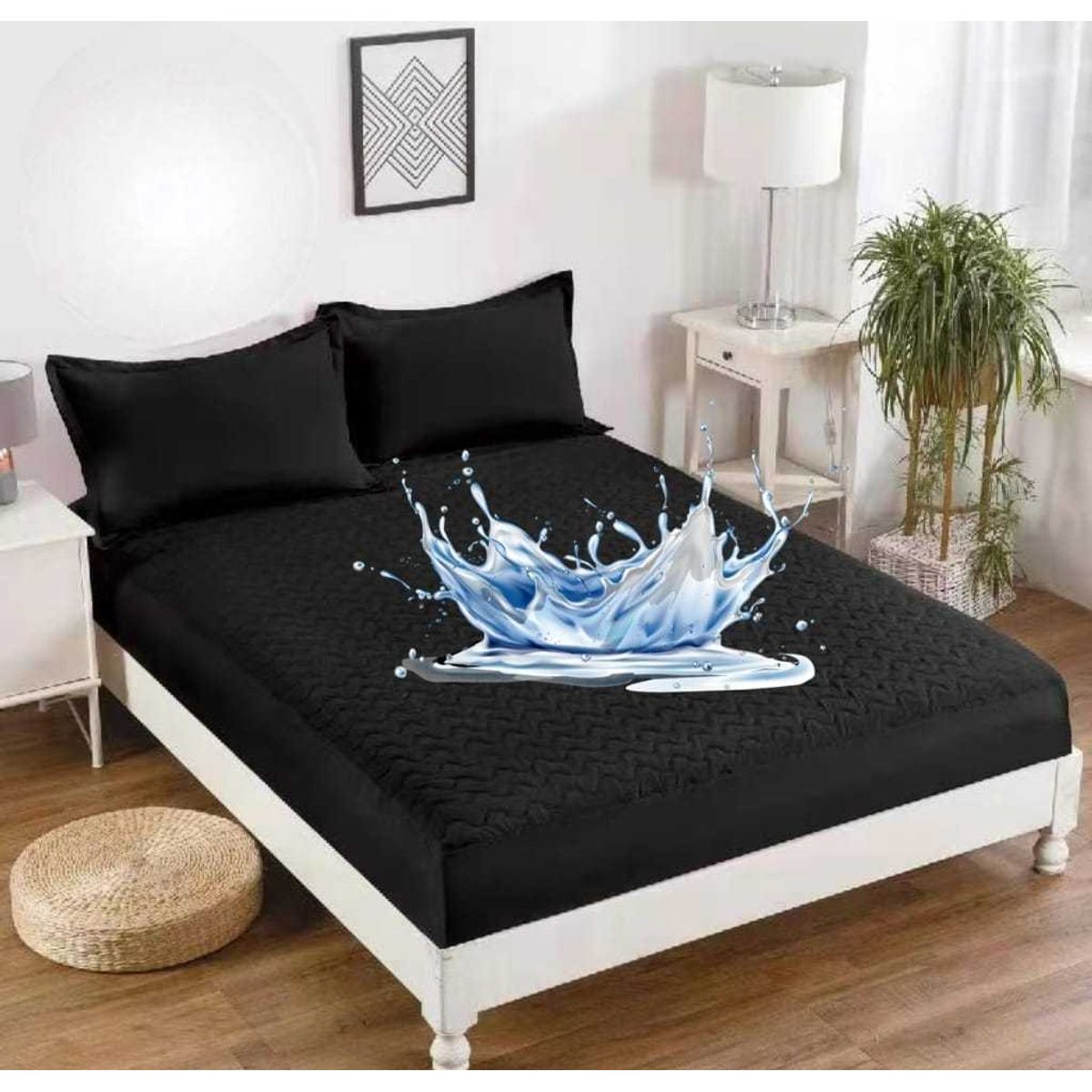 GENERICO - Protector de colchón 2 plazas IMPERMEABLE