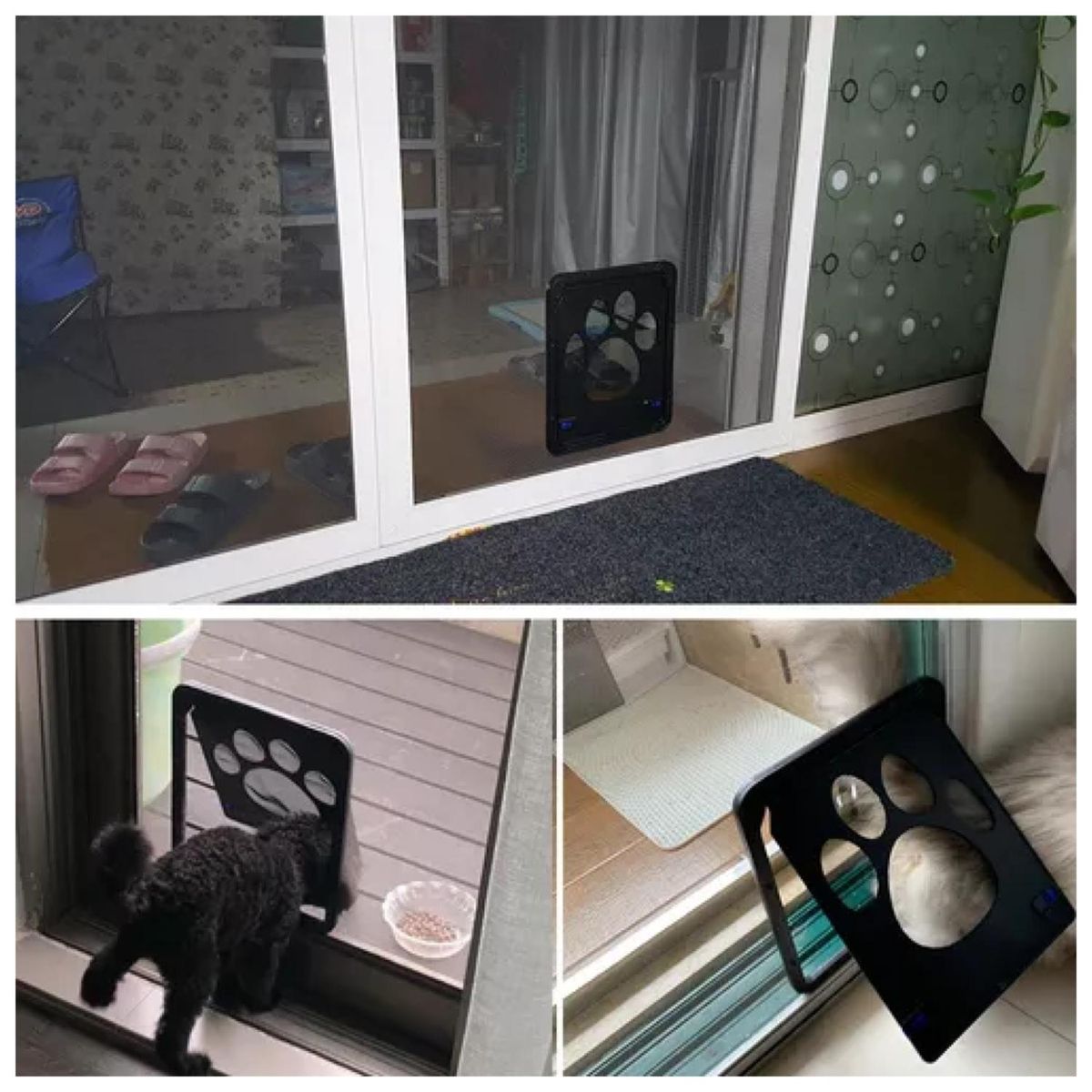 GENERICO - Adaptador Puerta Mascotas Puerta De Paso Cierre Magnetico