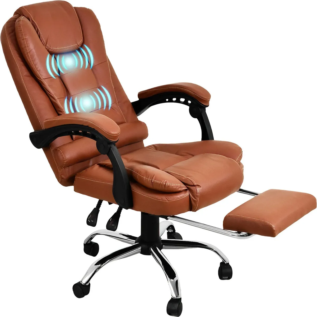 RACK & PACK - Silla De Oficina Ejecutiva Escritorio Cómoda Masajeadora